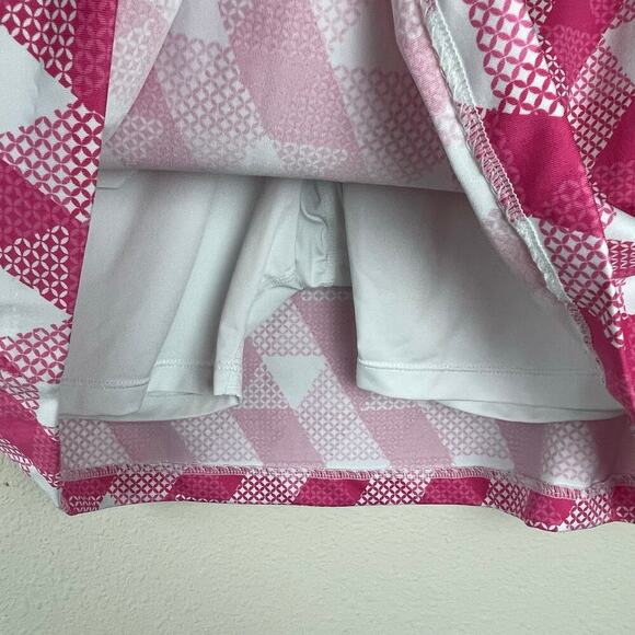 Tail‎ Activewear Pink White Geometric Skort Size S with Zip Pockets - Picture 8 of 10